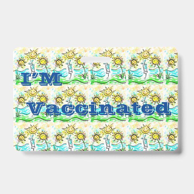 VACCINATED   ID BADGE (Front)