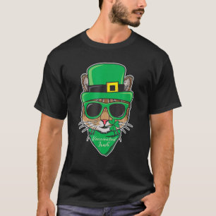 Vaccinated Irish Funny St. Patricks Day Cat Quaran T-Shirt