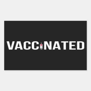 Vaccinated - Pro-Vaccine 2020 2021 VI Rectangular Sticker