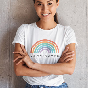 Vaccinated Rainbow Covid Coronavirus Vaccine Tri-Blend Shirt
