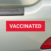 Vaccinated, red and white