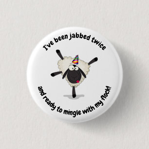 Vaccinated Sheep Badge