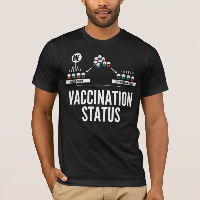 Vaccination Status - I'm in the Control Group T-Shirt (Front)