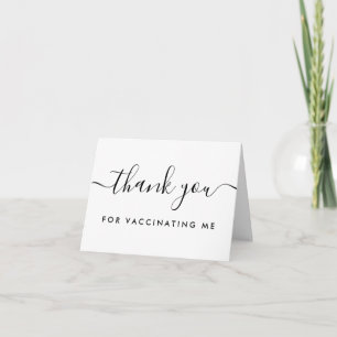 Vaccination Thank You, Health Care Worker, Nurse Thank You Card