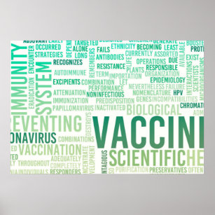 Vaccine Race to Coronavirus Vaccination Medical Poster