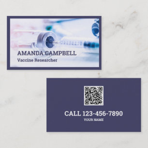 Vaccine Researcher QR Code Business Card