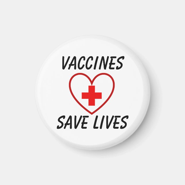 Vaccines save lives magnet (Front)