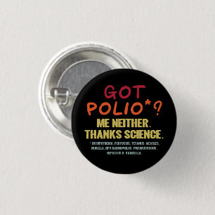 Vaccines Work Thanks Science Epidemiology Student 3 Cm Round Badge