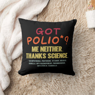Vaccines Work Thanks Science Epidemiology Student Cushion