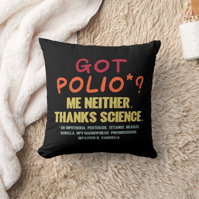 Vaccines Work Thanks Science Epidemiology Student  Cushion (Blanket)