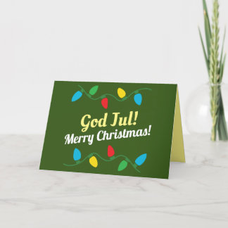 Vackert Julkort  God Jul Kort Holiday Card