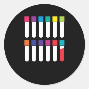 Vacutainer Blood Phlebotomy Phlebotomist Gift Classic Round Sticker