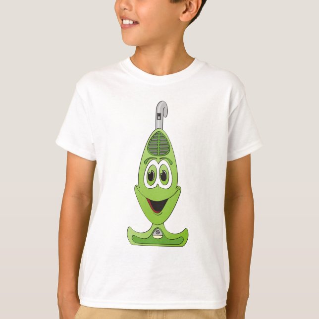 Vacuum Cartoon Green T-Shirt (Front)
