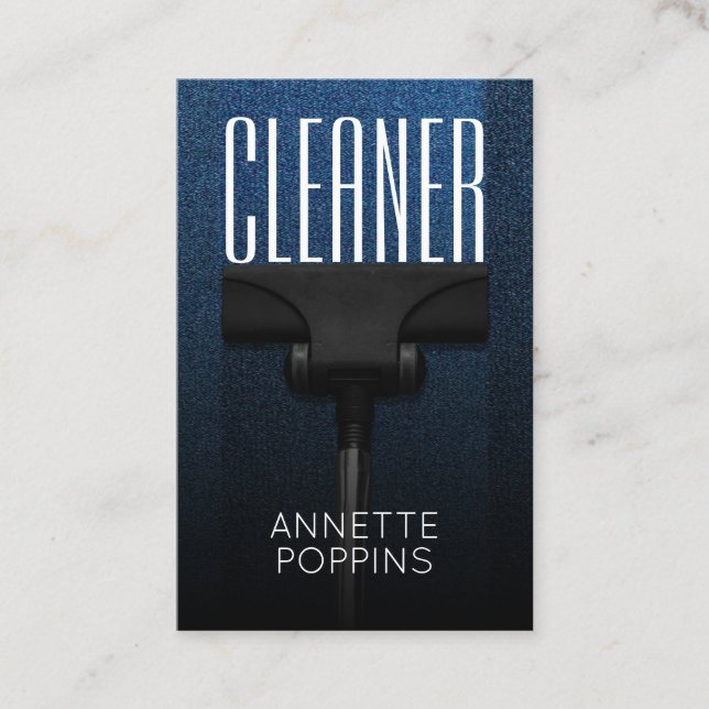 Vacuum cleaner image cover business card (Front)