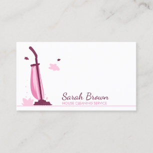 Vacuum Cleaner Machine House Cleaning Services Business Card