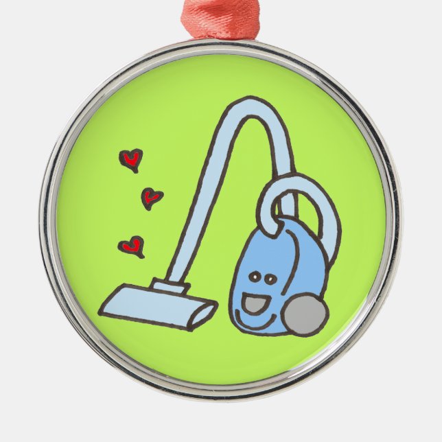 Vacuum Cleaner with Hearts Metal Tree Decoration (Front)