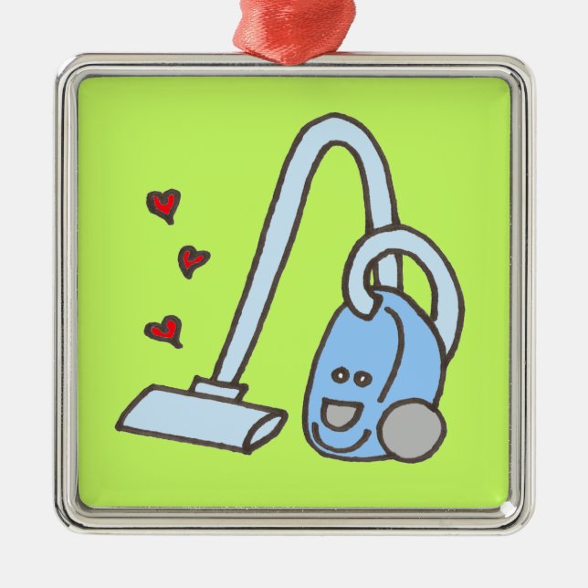 Vacuum Cleaner with Hearts Metal Tree Decoration (Front)