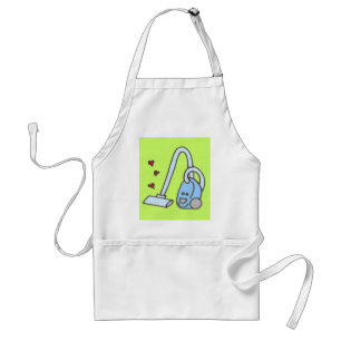 Vacuum Cleaner with Hearts Standard Apron