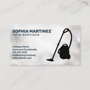 Vacuum   Maid Services Business Card