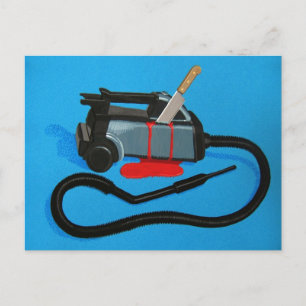 Vacuum Murder Postcard