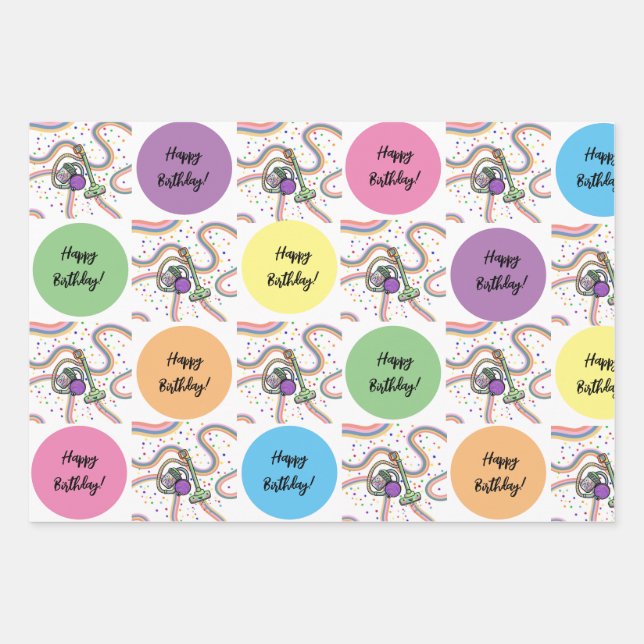 Vacuum Party Wrapping Paper (Front 3)