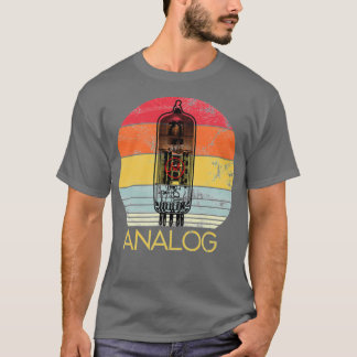 Vacuum Tube Retro Analog Audio Valve Amp Hi Fi or  T-Shirt