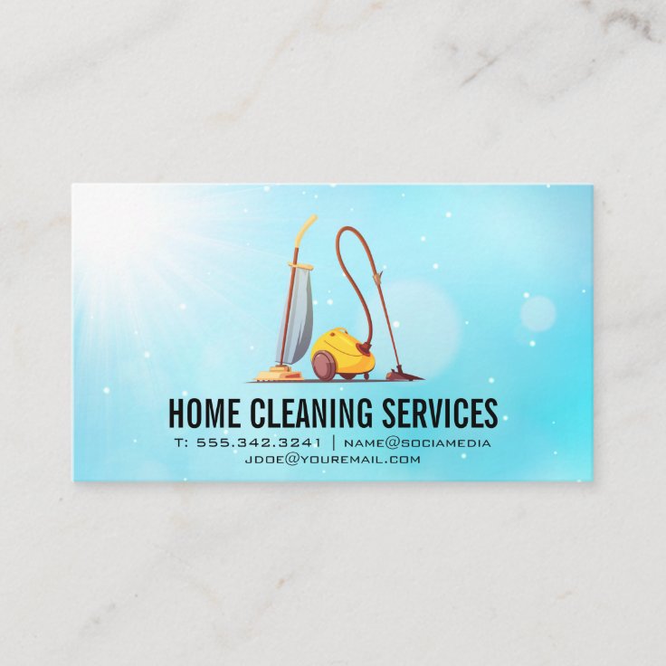 Vacuums Logo Business Card Zazzle