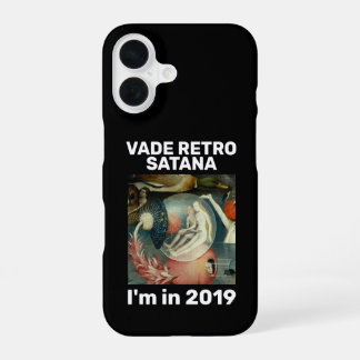 "Vade retro Satana" black iPhone 16 Case