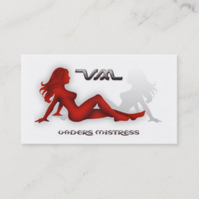 vaders mistress business card (Front)