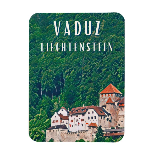 Vaduz, capitale cachée du Liechtenstein Magnet (Vertical)
