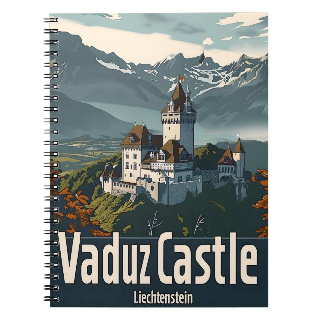 Vaduz Castle Liechtenstein Notebook (Front)