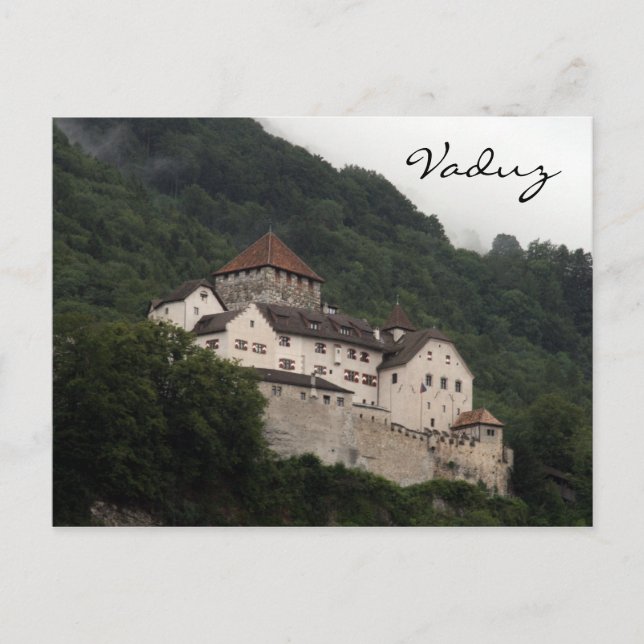 vaduz castle slope postcard (Front)