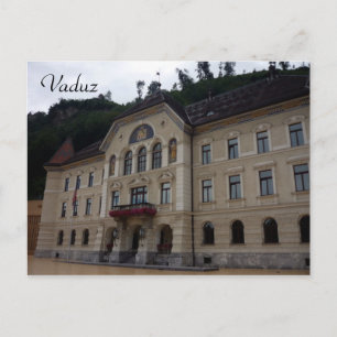 vaduz govt bldg postcard