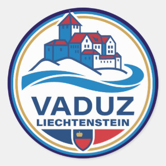Vaduz Liechtenstein Europe Classic Round Sticker