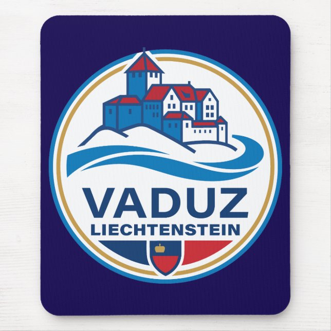 Vaduz Liechtenstein Europe Mouse Mat (Front)