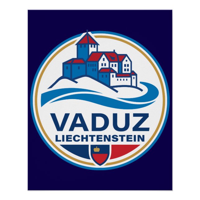 Vaduz Liechtenstein Europe Poster (Front)