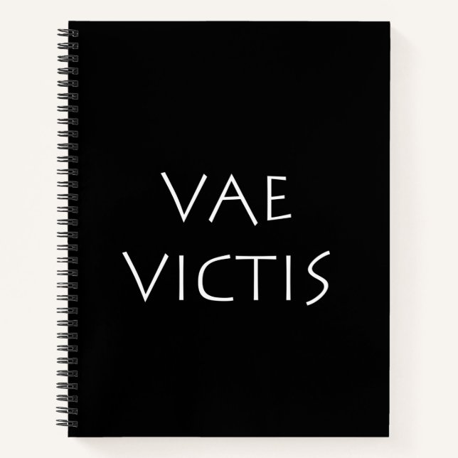 Vae victis notebook (Front)
