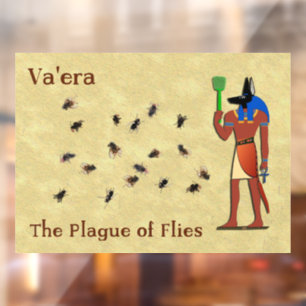 Va'era - The Plague Of Flies Window Cling