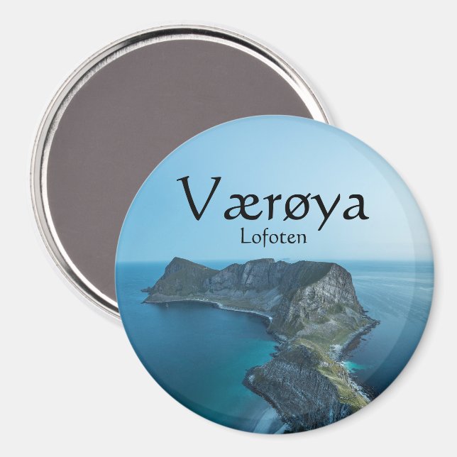 Vaeroya Lofoten Islands Magnet (Front/Back)