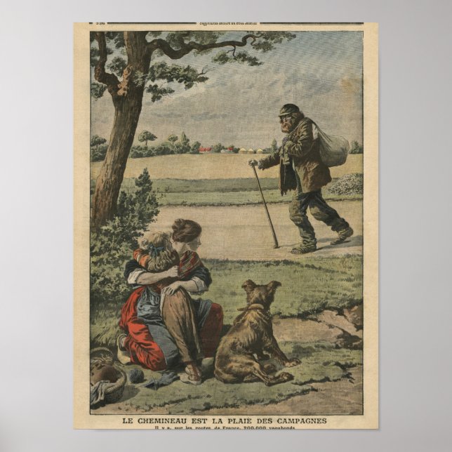 Vagabond is a nuisance for countryside poster (Front)