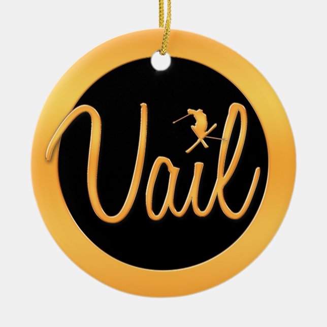 Vail Ceramic Tree Decoration (Front)