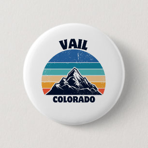 Vail colorado 6 cm round badge