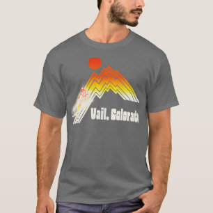 Vail Colorado 70s80s Retro Souvenir Style Skiing T-Shirt