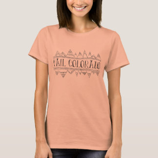 vail colorado hand-drawn mountains T-Shirt