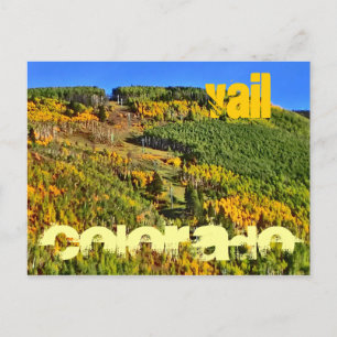 Vail Colorado lift postcard