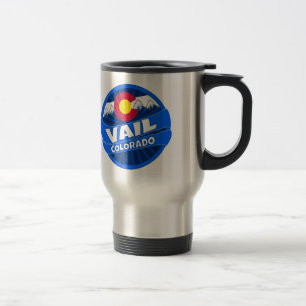 Vail Colorado mountain burst travel mug