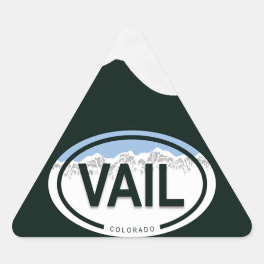 Vail Colorado Mountain Tag Stickers