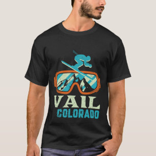 Vail Colorado Mountain Vintage Retro Skiing And Sn T-Shirt