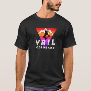 Vail Colorado Rad Ski Jump Disco Nights Vail Colou T-Shirt