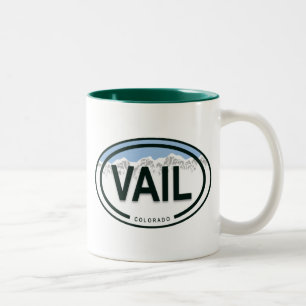 Vail Colorado Rocky Mountain  Two-Tone Coffee Mug